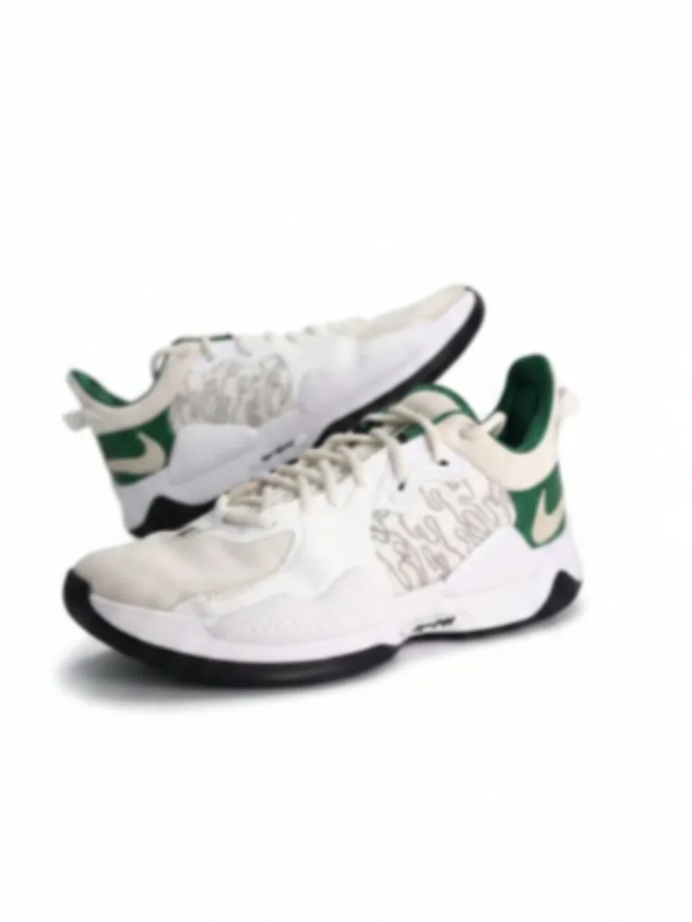 Nike PG 5 Live Life Basketball Shoes Men's Size 8.5 White Green DC6768-991